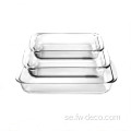 Crystal 1.9L Clear Glass Square Baking Dish